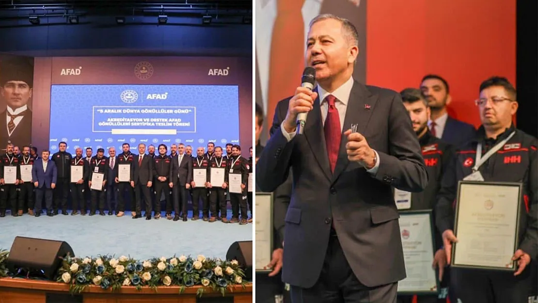 Siirt İHH Arama Kurtarma Ekibi, İçişleri Bakanı Ali Yerlikaya'dan Akreditasyon Sertifikasını Aldı