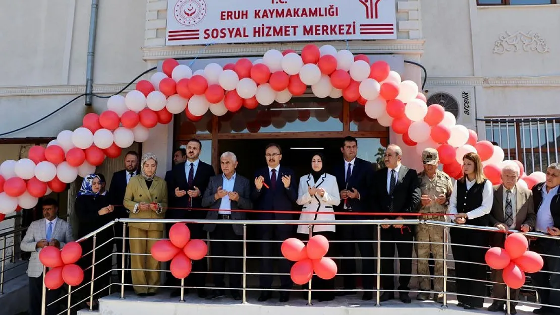 Siirt'in Eruh İlçesinde Sosyal Hizmet Merkezi Törenle Açıldı