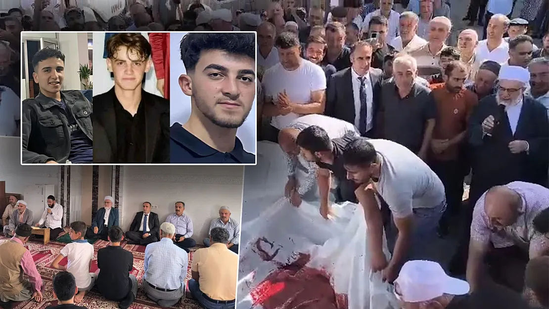 Siirt Kayabağlar'da Üç Gencin Kaybı Sonrası Kaza Beladan Korunma Amacıyla Kurban Kesildi