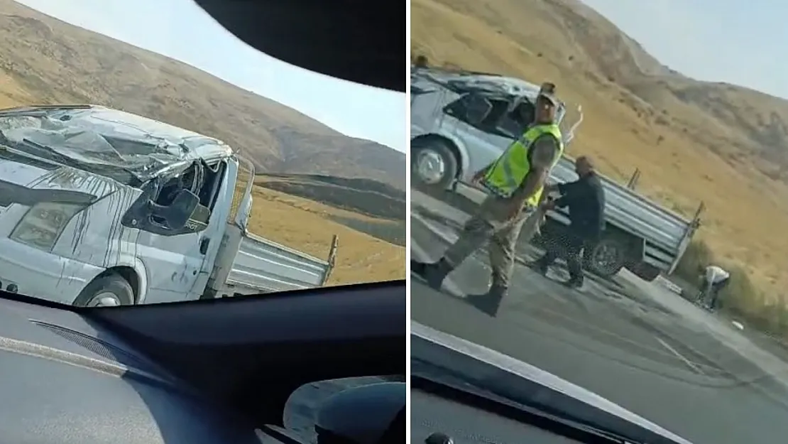 Siirt-Kurtalan Karayolunda Trafik Kazası: Araç Takla Attı, Sürücü Yaralandı