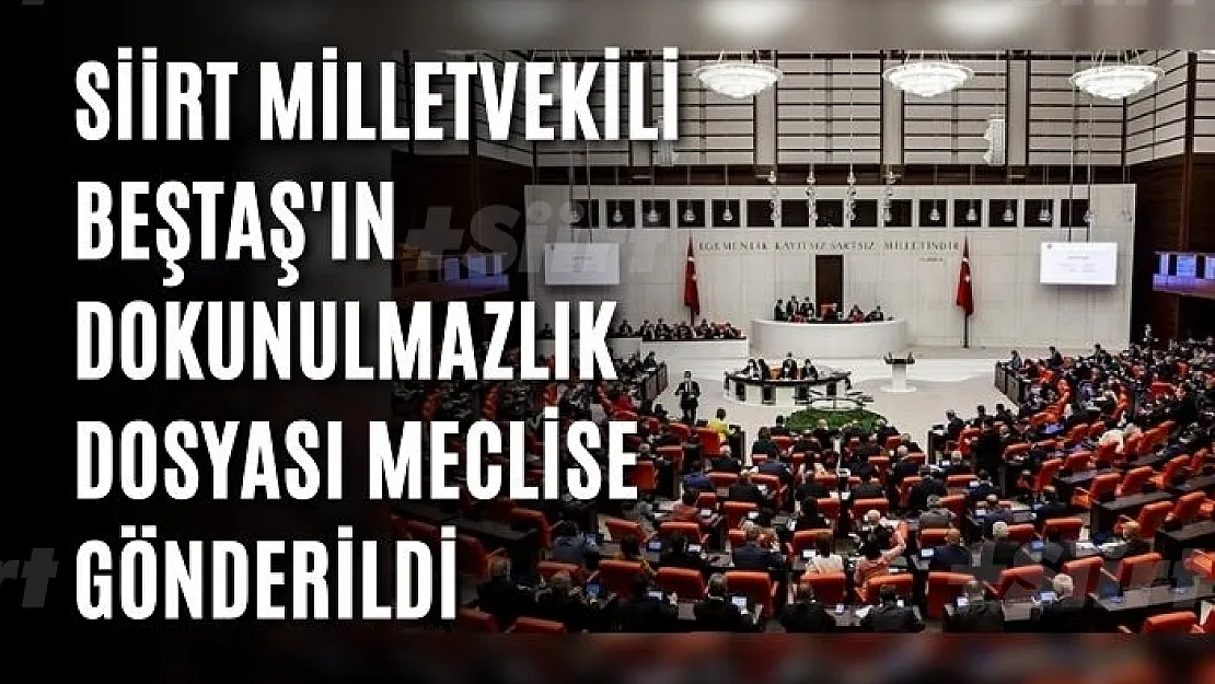 Siirt Milletvekili Beştaş'ın Dokunulmazlık Dosyası Meclise Gönderildi