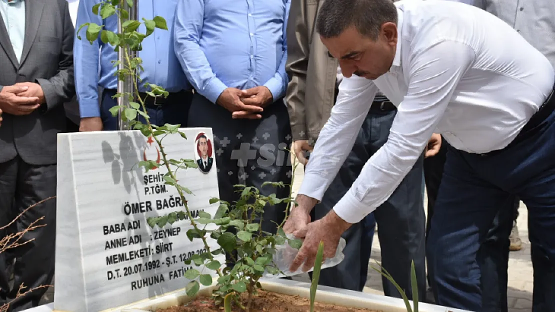 Siirt Şehidi Bağra Şehadetinin 1'inci Yıl Dönümünde Dualarla Anıldı