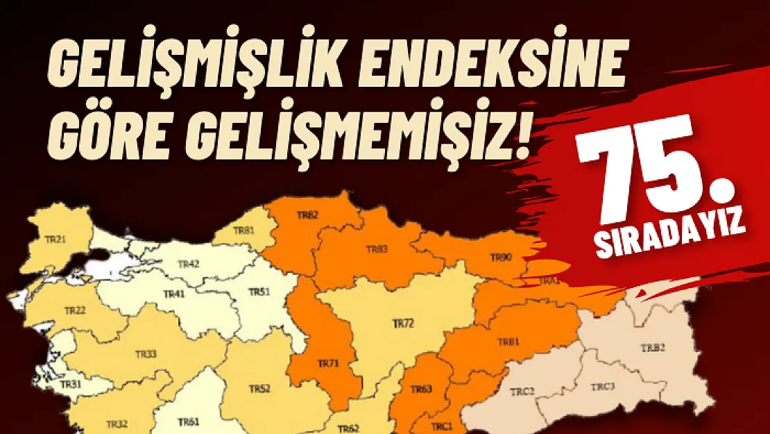 Gelişmişlik endeksine Göre Gelişmemişiz! 75. Sıradayız…