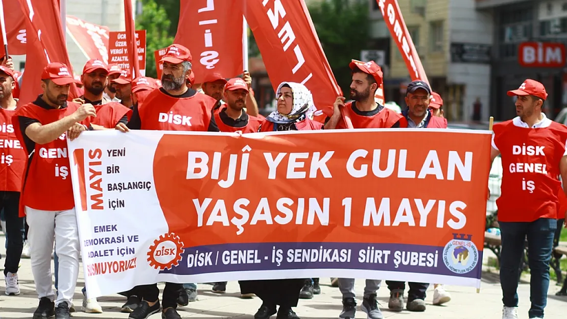 Siirt'te 1 Mayıs Emek ve Dayanışma Günü kutlandı