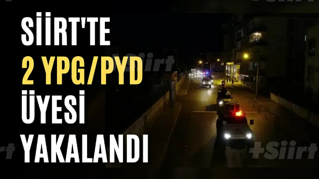 Siirt'te 2 YPG/PYD Üyesi Yakalandı