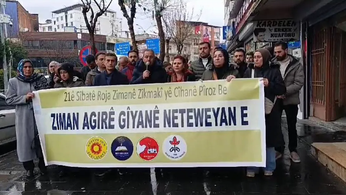 Siirt'te 21 Şubat Anadili Günü Nedeniyle Basın Açıklaması Düzenlendi!