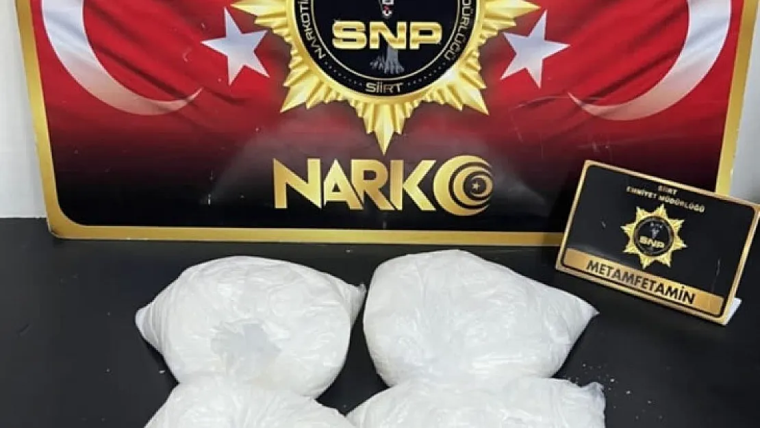 Siirt'te 3 kilogram metamfetamin ele geçirildi: 3 kişi tutuklandı