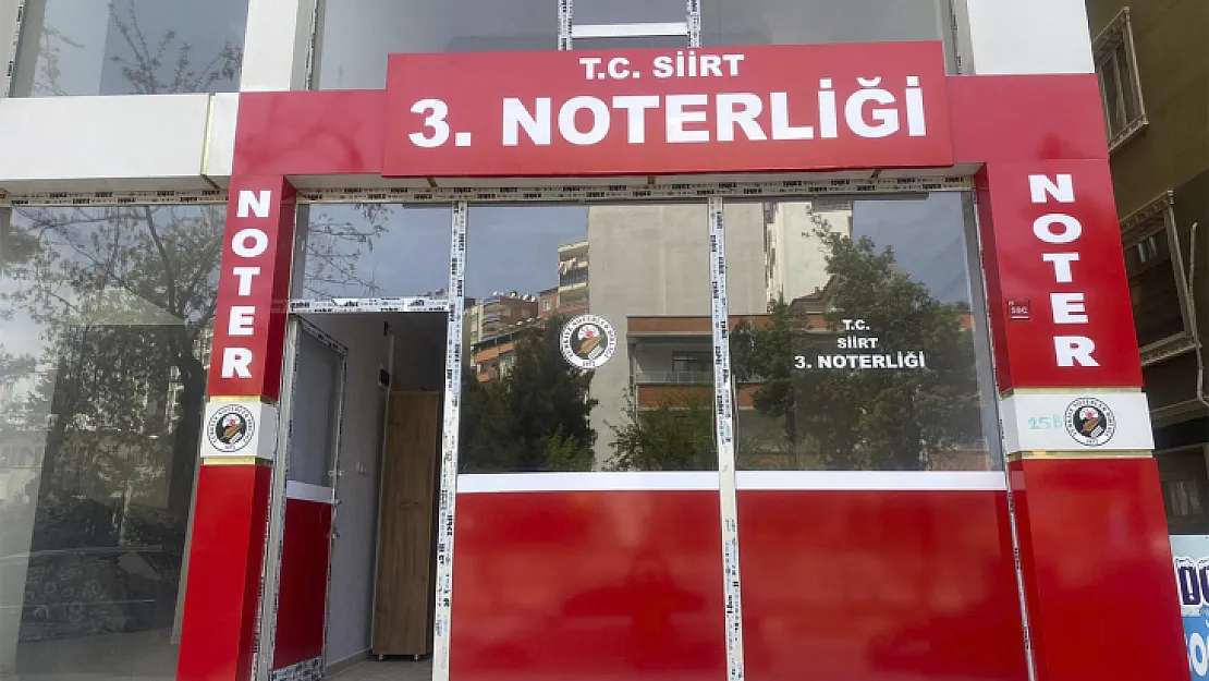 Siirt'te 3. Noter Şubesi Hizmete Girdi 