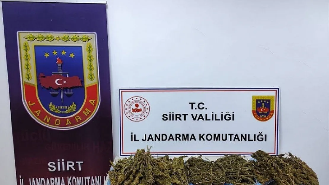 Siirt'te 5 kilogram uyuşturucu madde ele geçirildi: 1 tutuklama