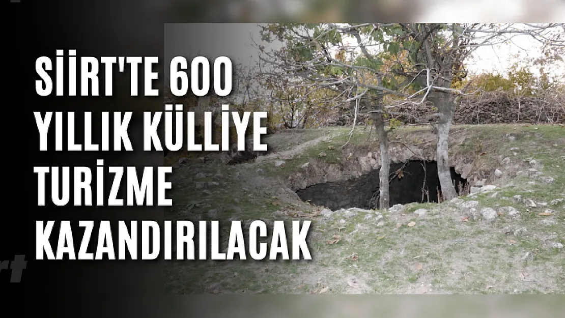 Siirt'te 600 Yıllık Külliye Turizme Kazandırılacak