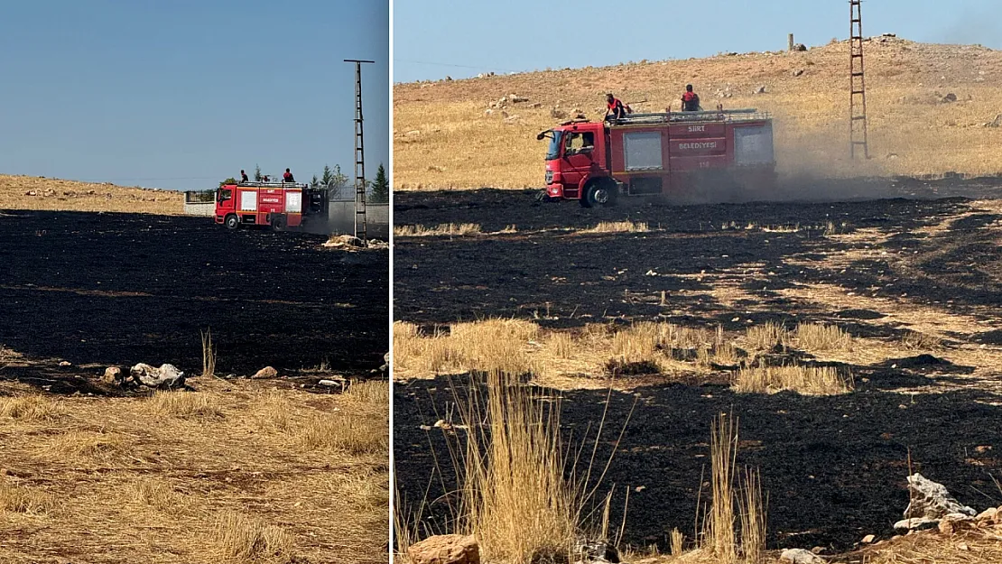 Siirt'te Aynı Bölgede 3 Gün Üst Üste Yangın Çıktı! 40 Dönüm Arazi Kül Oldu