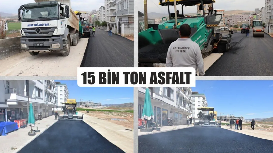 Siirt'te Asfalt Seferberliği: 15 Bin Ton Serildi, Hedef 20 Bin Ton!