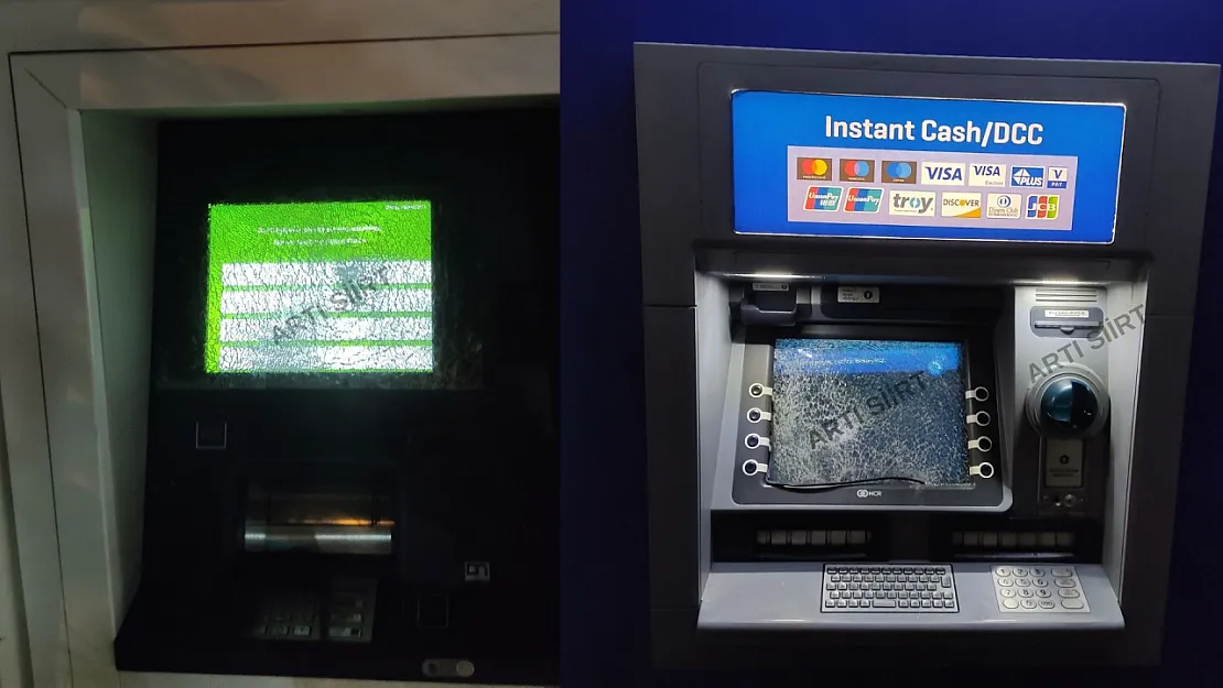 Siirt'te ATM'lere Zarar Veren Şüpheli Yakalandı!