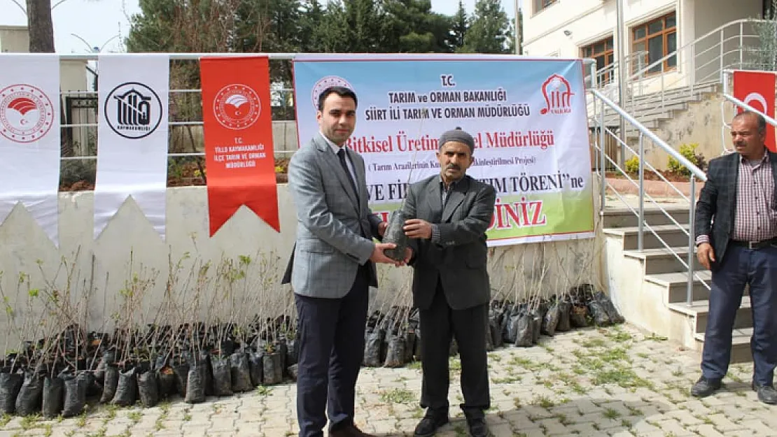 Siirt'te Binlerce Fıstık Fidanı Dağıtıldı