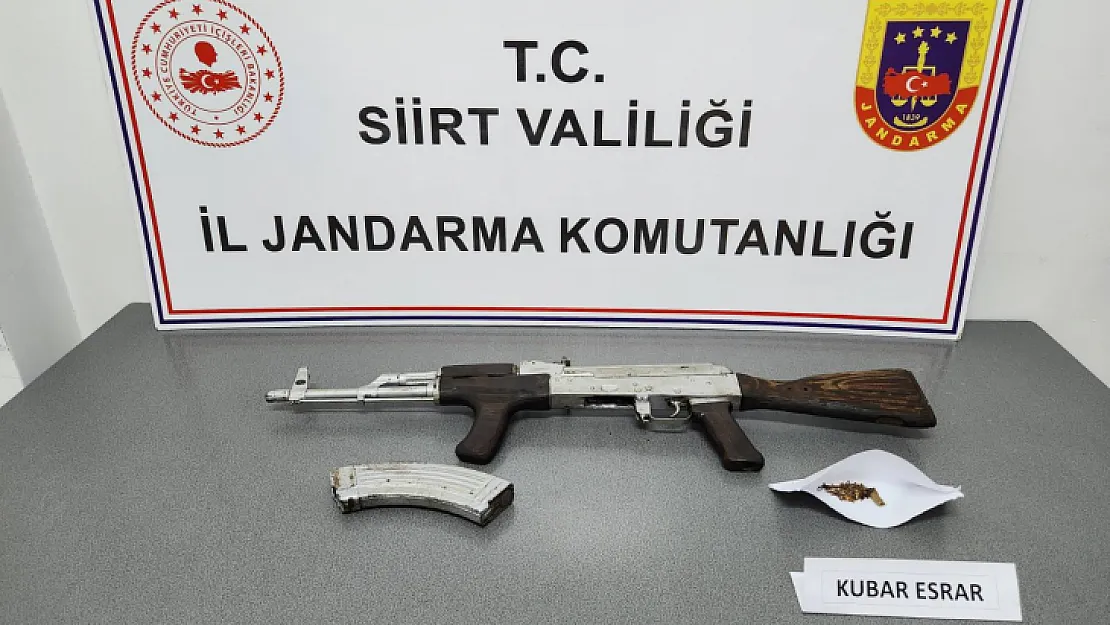 Siirt'te Bir İş Yerinde Silah ve Uyuşturucu Ele Geçirildi: 2 Kişi Gözaltına Alındı