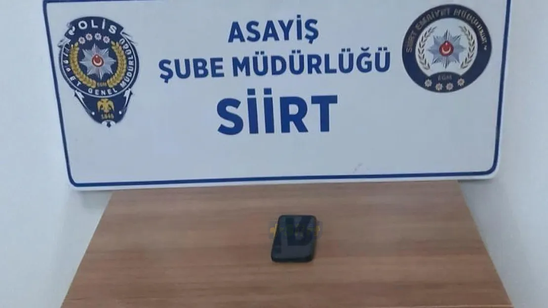 Siirt'te Çalınan Telefonu Polis 24 Saat İçinde Buldu