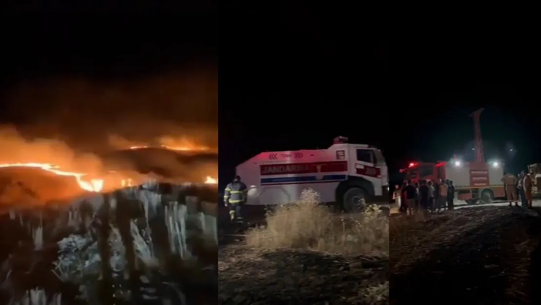 Siirt'te çıkan anız yangını, söndürüldü