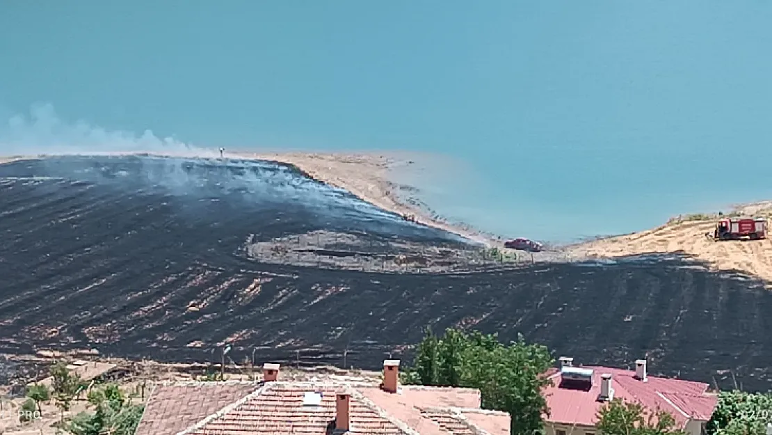 Siirt'te çıkan anız yangınında 15 dönüm alan zarar gördü