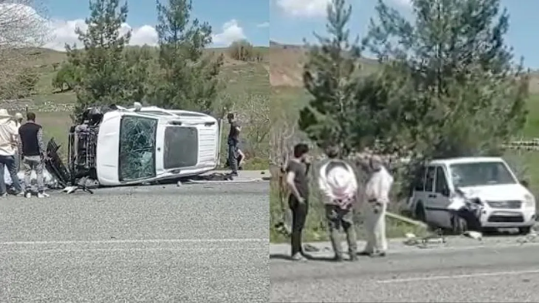 Siirt'te Duran Araca Çarpıp Takla Attılar! 3 Yaralı