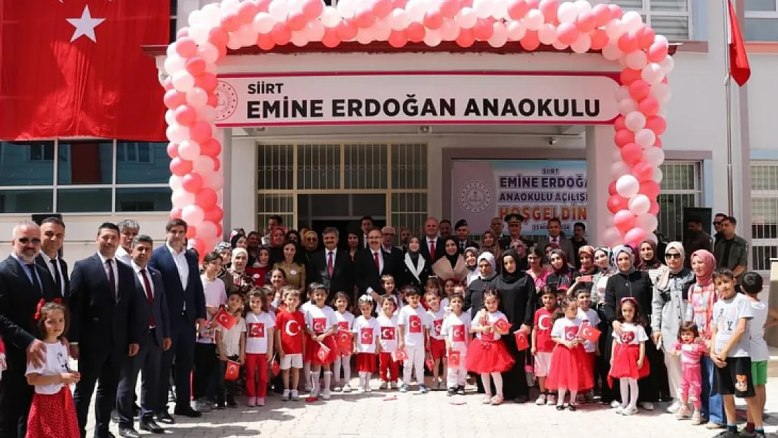 Siirt'te Emine Erdoğan Anaokulunun Açılışı Yapıldı