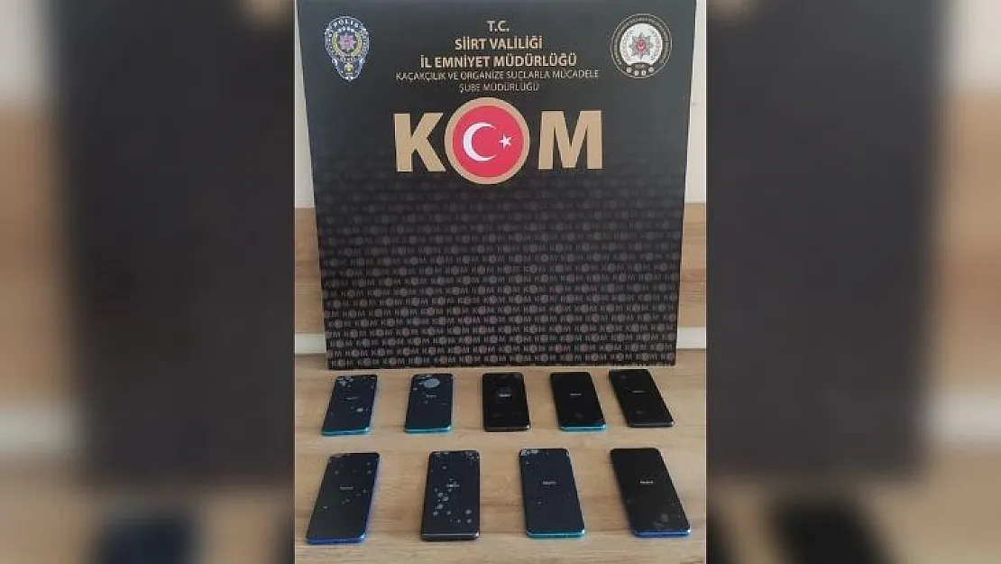 Siirt'te Gümrük Kaçağı Cep Telefonu Ele Geçirildi