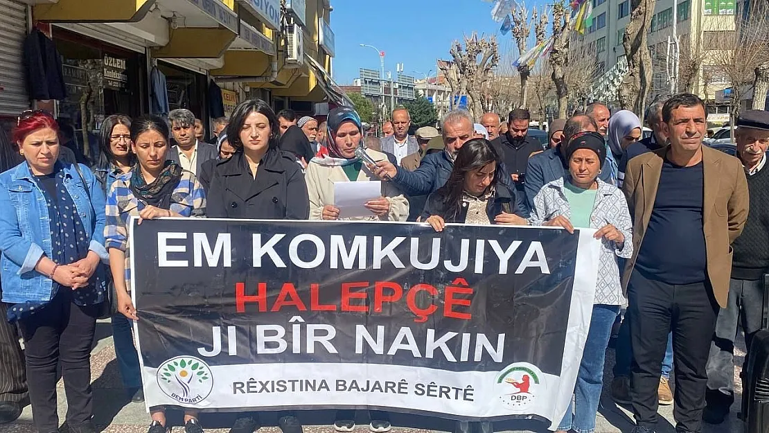 Siirt'te Halepçe Katliamı Basın Açıklamasıyla Kınandı