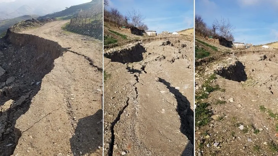 Siirt'te Heyelan Nedeniyle Toprak Yol Çöktü!