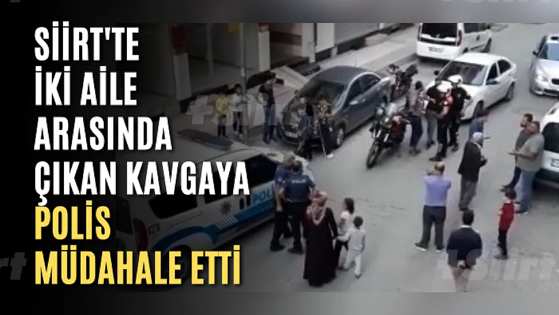 Siirt'te İki Aile Arasında Çıkan Kavgaya Polis Müdahale Etti