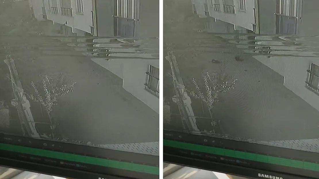 Siirt'te İki Çocuk Bisikletle Duvara Çarpıp Bahçeye Uçtu! O Anlar Kamerada