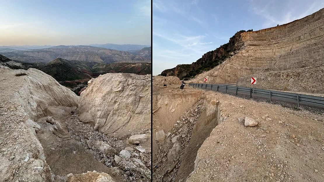Siirt'te Kalander Yolu Tehlike Saçıyor: Uçurum Kenarındaki Yarıklar Sürücüleri Korkutuyor!