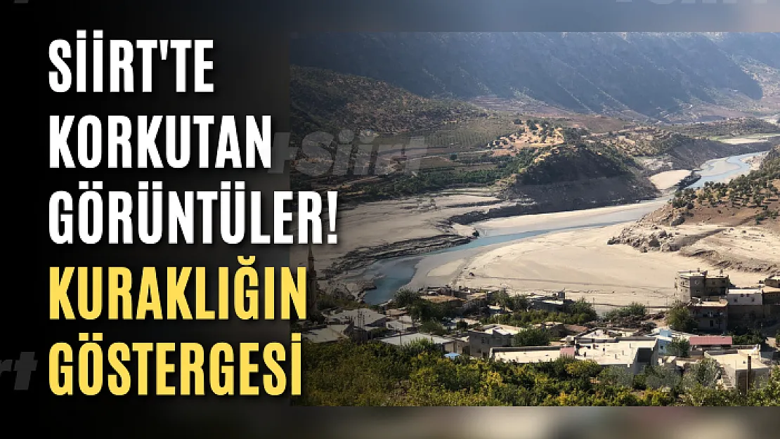 Siirt'te Korkutan Görüntüler! Kuraklığın Göstergesi