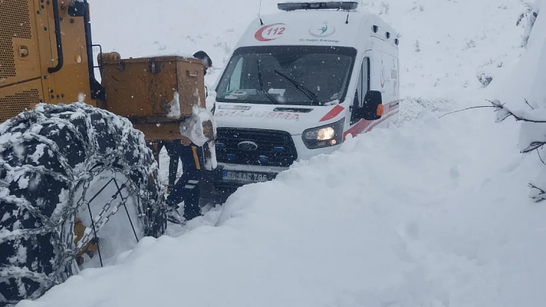 Siirt'te köyde doğum sancısı çeken kadın 3 saat sonra hastaneye yetiştirildi!