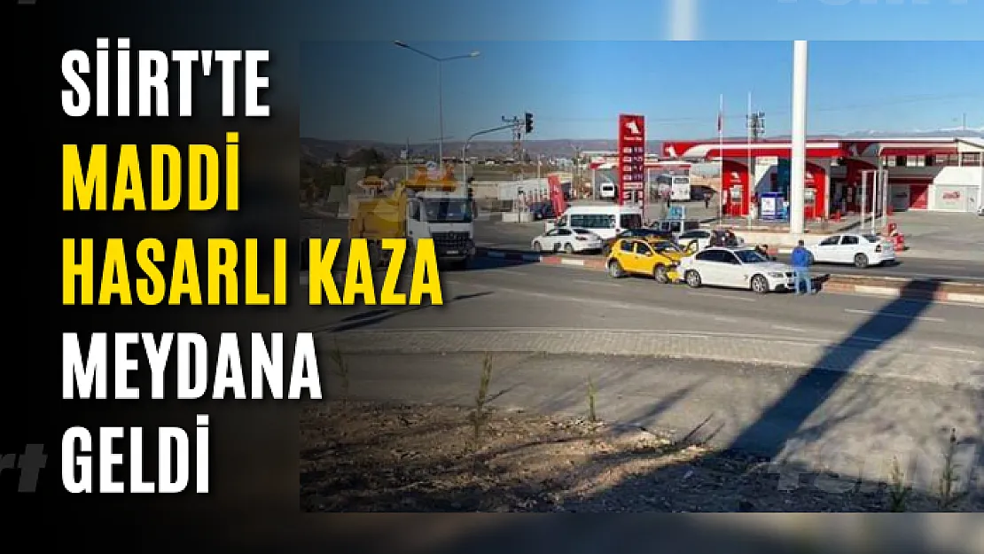 Siirt'te Maddi Hasarlı Kaza Meydana Geldi