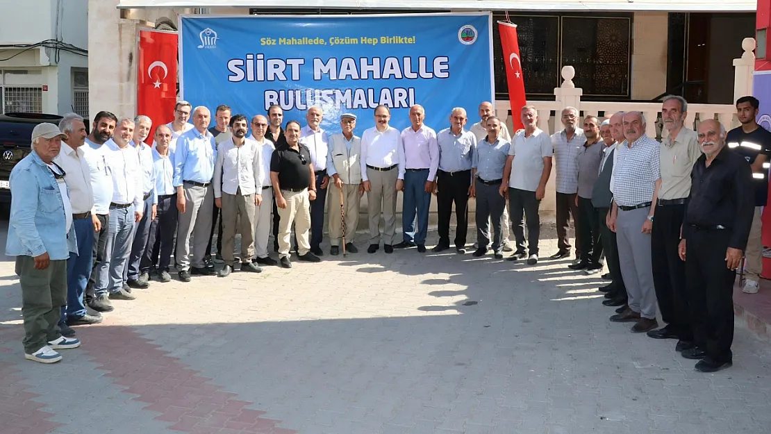 Siirt'te Mahalle Buluşmaları Devam Ediyor: Vali Kızılkaya Halanze Mahallesi Sakinleriyle Bir Araya Geldi