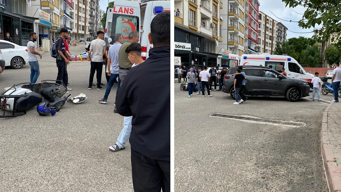 Siirt'te Motosiklet ile Otomobil Çarpıştı: 2 Kişi Yaralandı