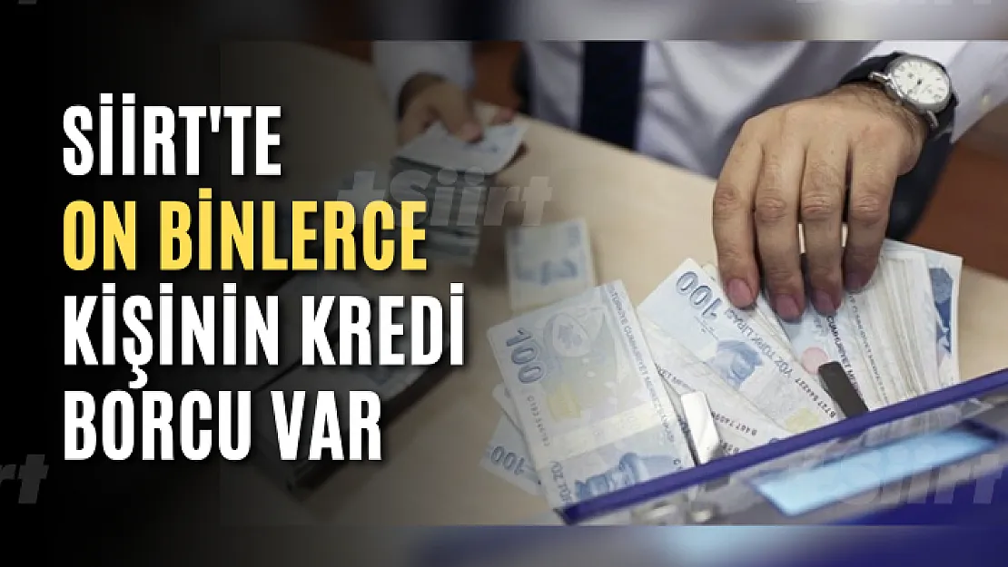 Siirt'te 98 bin 74  kişinin kredi borcu var
