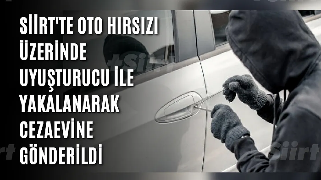 Siirt'te Oto Hırsızı Üzerinde Uyuşturucu ile Yakalanarak Cezaevine Gönderildi