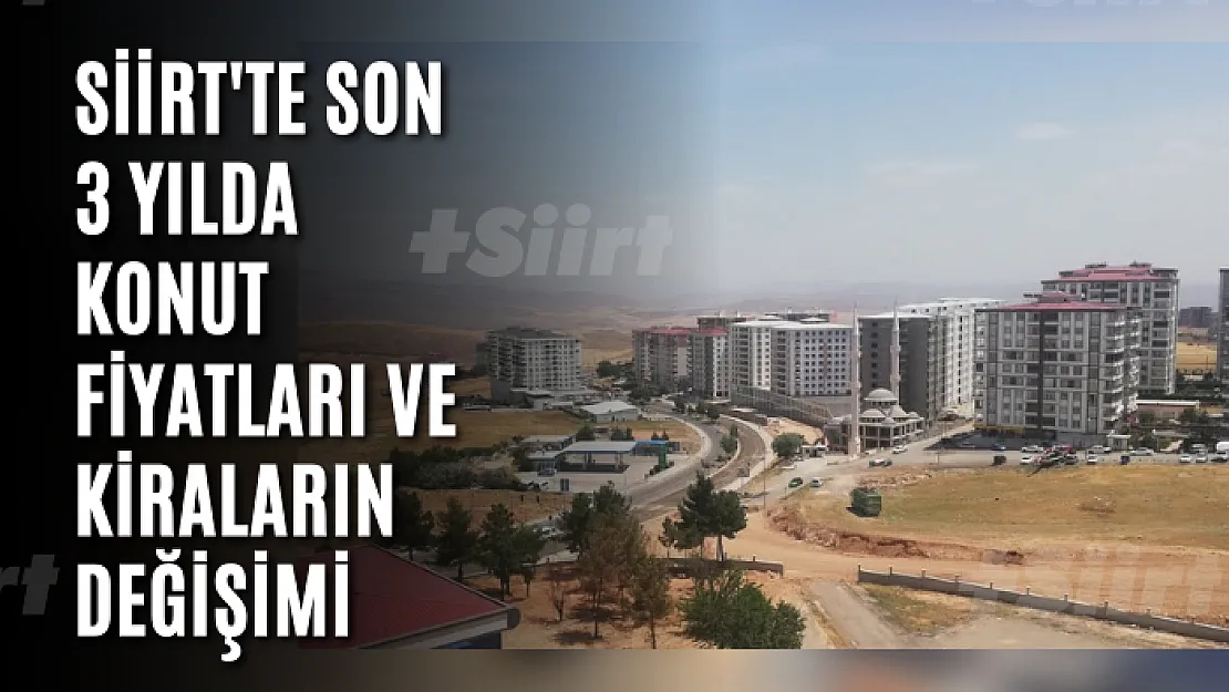 Siirt'te son 3 yılda konut fiyatları ve kiraların değişimi