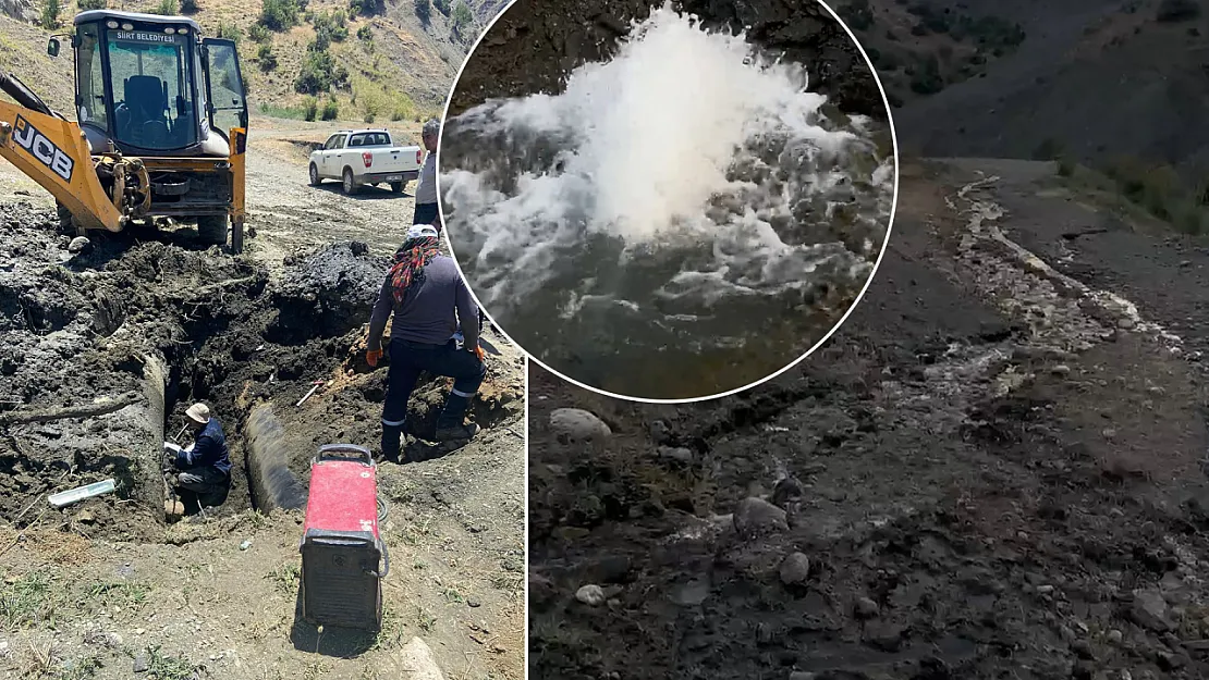 Siirt'te Su Kesintisi: İki Arıza Giderildi, Çalışmalar Sürüyor