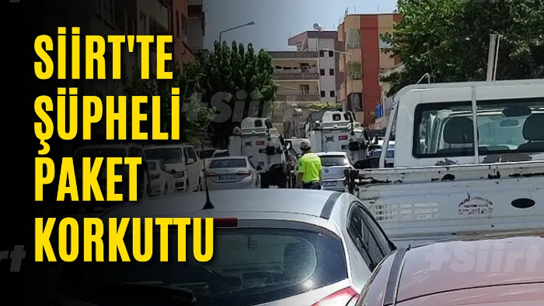 Siirt'te Şüpheli Paket Korkuttu