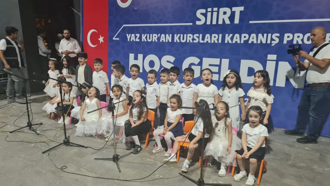 Siirt'te Yaz Kur'an Kursları Ödül ve Kapanış Programı Yapıldı