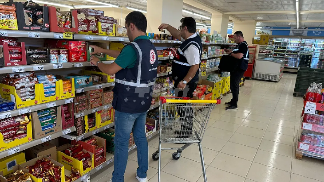 Siirt'te zincir marketlerde fiyat ve etiket denetimi