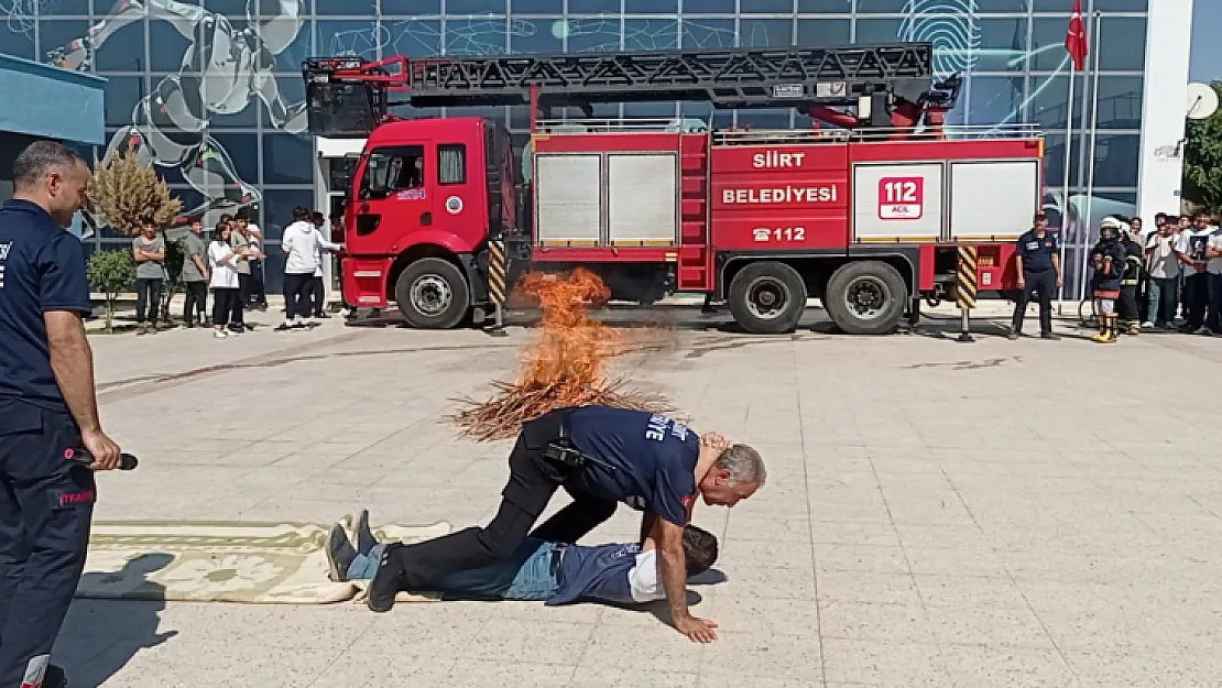 Siirt Teknogenç Kolejinde Yangın Tatbikatı