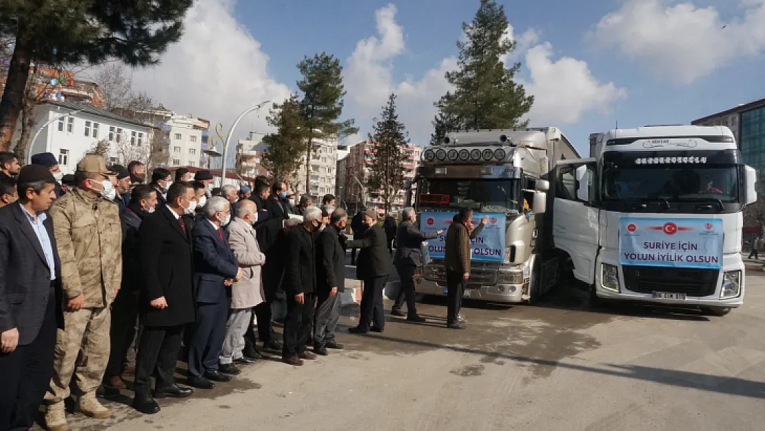 Siirt'ten dualarla İdlib'e uğurladılar