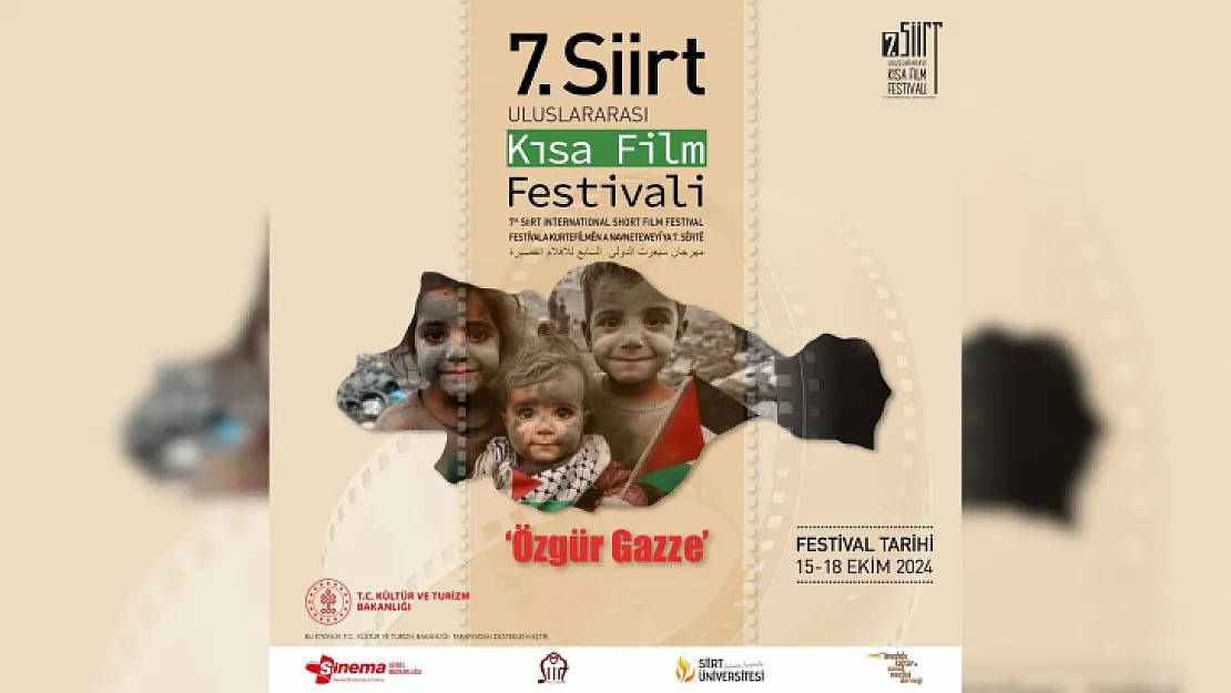 Siirt Uluslararası 7. Kısa Film Festivali Bu Yıl ' Özgür Gazze' Diyecek