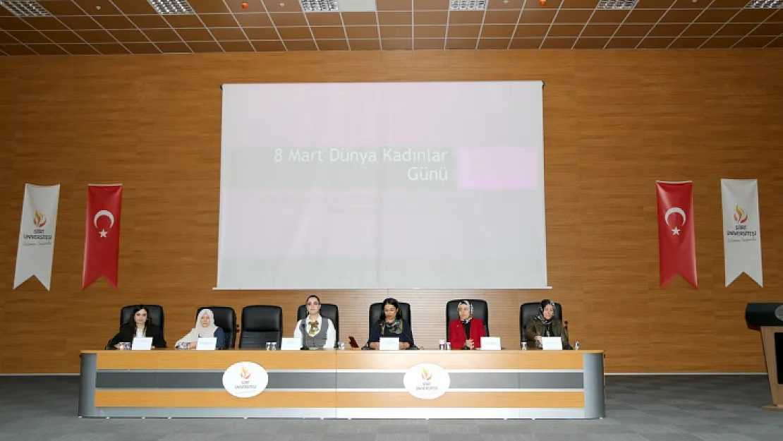 Siirt Üniversitesinde ''Güçlü Kadın Güçlü Toplum'' Paneli