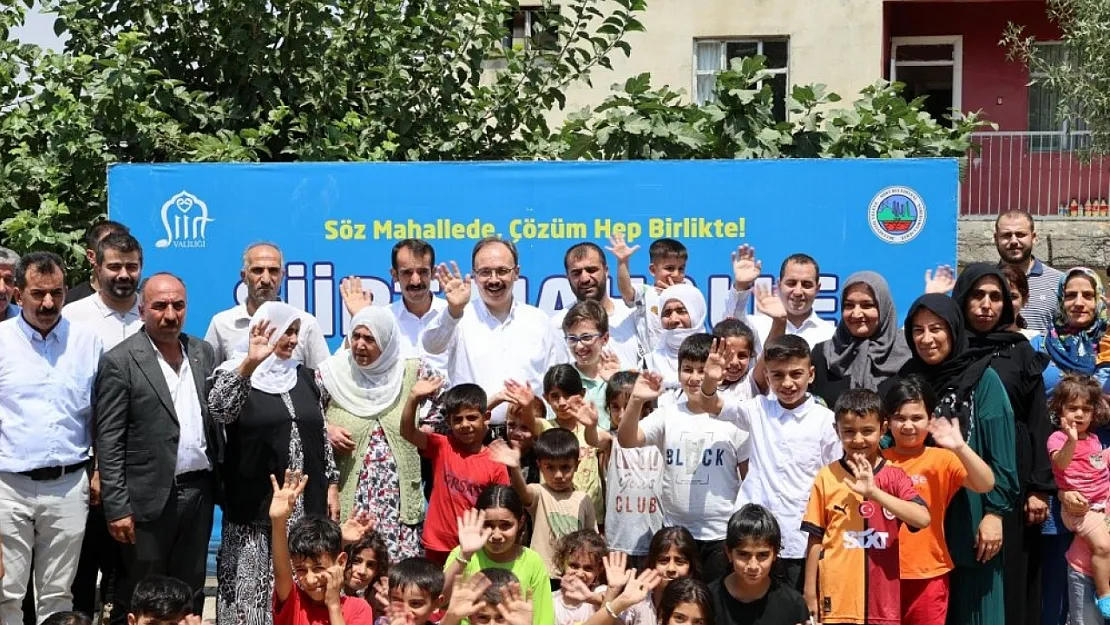 Siirt Valisi Kızılkaya, 15'inci Mahalle Buluşmasında Sakarya Mahallesi Sakinleriyle Buluştu