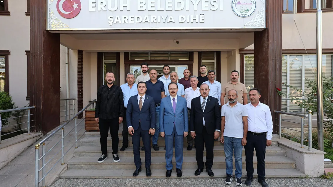 Siirt Valisi Kızılkaya'dan Eruh Belediyesi'ne Ziyaret