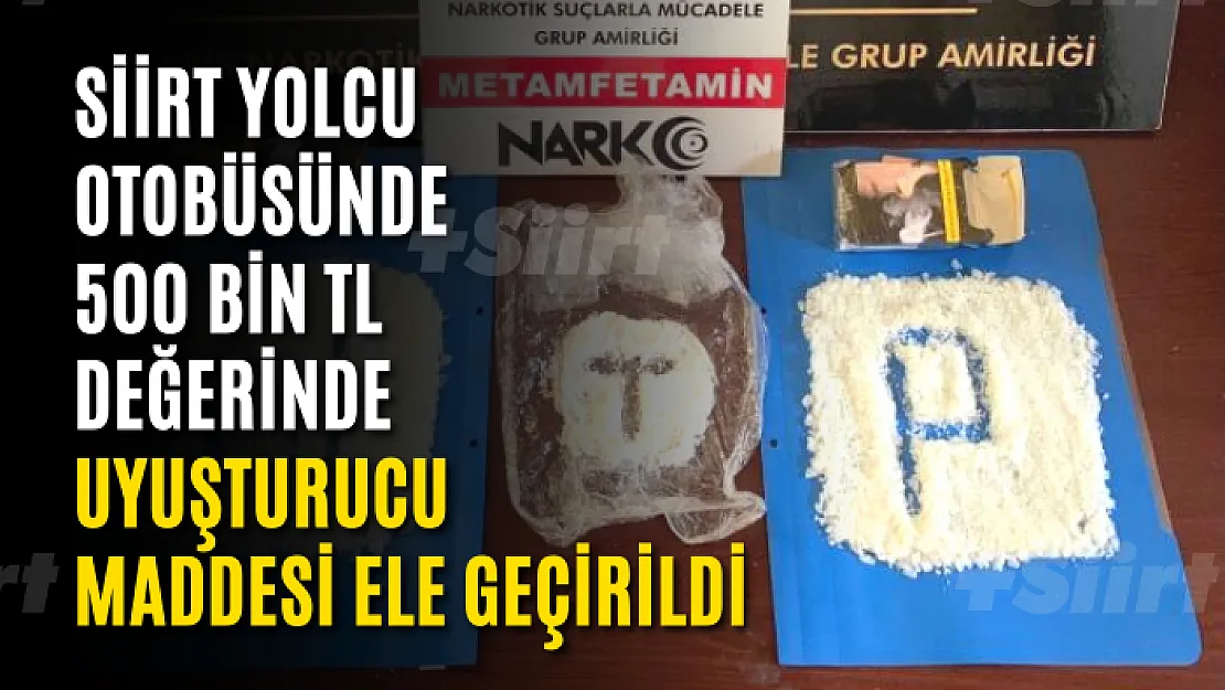 Siirt Yolcu Otobüsünde 500 bin TL Değerinde uyuşturucu Maddesi Ele Geçirildi