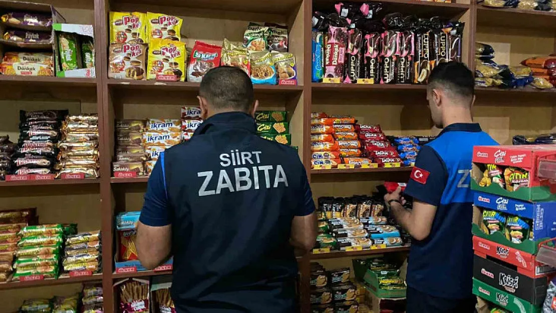 Siirt zabıta ekiplerinden market denetimi